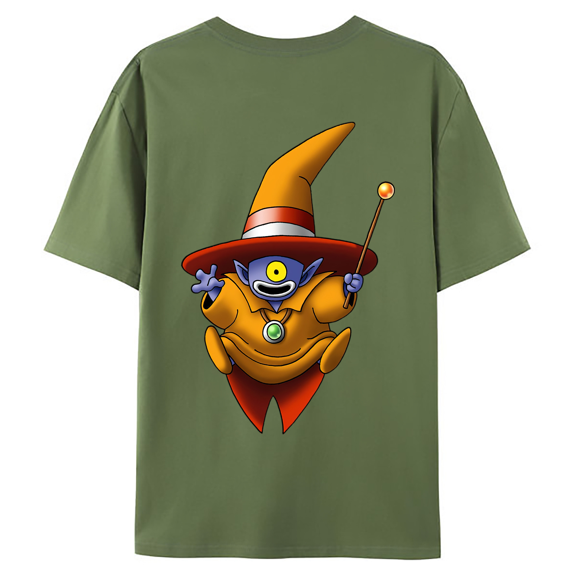 （画像用） ドラゴンクエスト Doragon Kuesuto Dragon Quest 綿100％ メンズ半袖Tシャツ（バックプリント） 通気性
